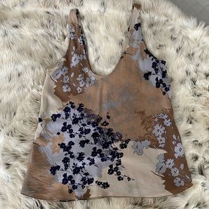 Babaton floral silk top